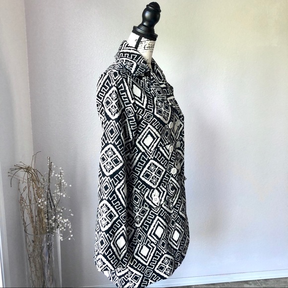 BillaBong Wool Geo Peacoat Double Breasted L EUC - Picture 5 of 8